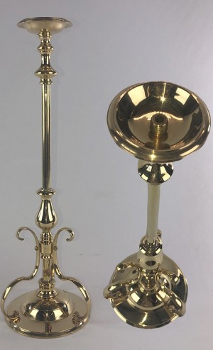 Candle Stick - Brass Finish 41cm