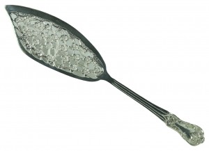 Silver Plated Cake Server 34cm (Cherry Design)