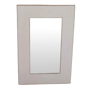 Acacia Lisbon Country Oblong Mirror 90cm (White) ** Seconds **