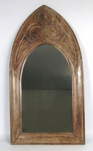 Mango Wood Gothic Mirror (Large) 88cm