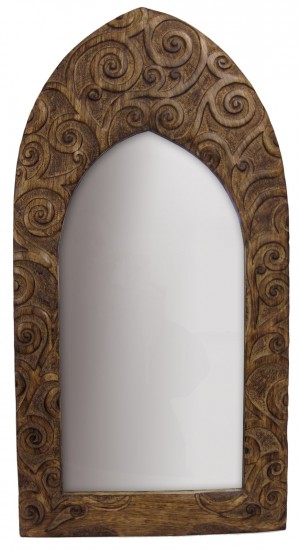 Mango Wood Tree Of Life Design Mirror 60.5cm (Small) 