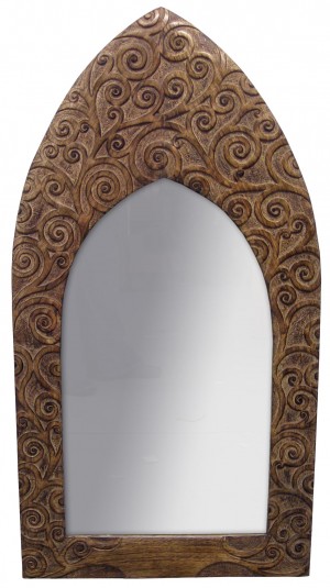 Mango Wood Tree Of Life Design Mirror  (Large) 93cm
