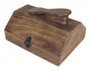 Mango Wood Shoe Polish Box 28.2cm