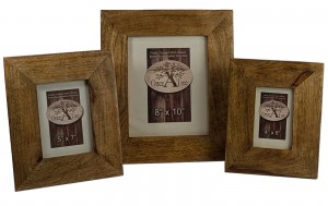 Mango Wood Set/3 Photo Frames 36.8cm