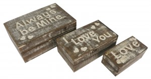 Set Of 3 Boxes - Always Be Mine 23.3cm