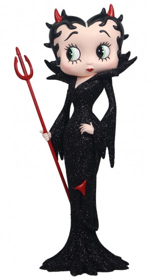 Betty Boop Devil - Black Glitter Dress 30.5cm