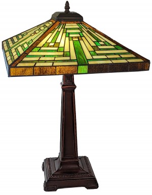 Pyramid Tiffany Style Table Lamp (Large) 62cm