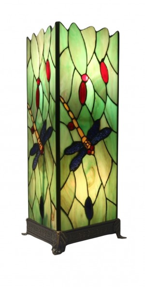 Dragonfly Square Tiffany Lamp (Large) 46.5cm