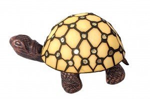 Turtle Tiffany Lamp (Cream) 22cm