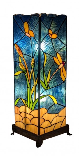 Riverbank and Dragonfly Square Lamp (Large) 46.5cm