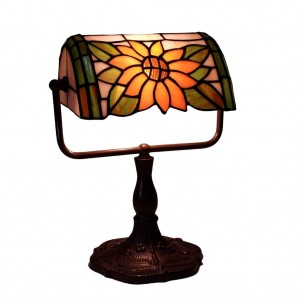 Bankers Lamp - Sunflower Design