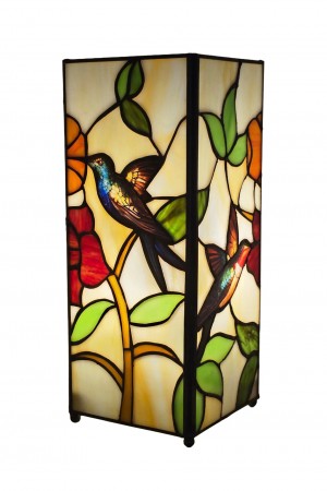 Humming Bird Design Square Lamp 27cm 