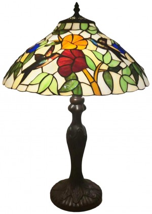 Humming Bird Design Tiffany Table Lamp 59cm (Large) 