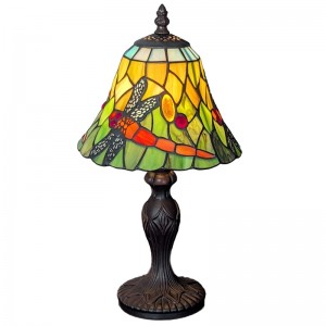 Dragonfly Sunset - Small Tiffany Lamp - 34cm 