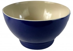 Ceramic Bowl - Blue/Natural 25cm