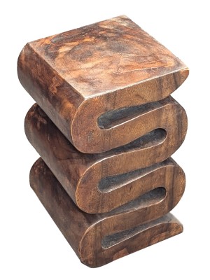 Wooden Wave Plant Stand