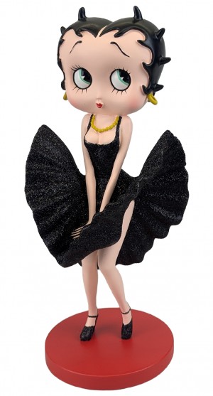 Betty Boop Cool Breeze (Blk Glitter) Sm ** 32cm 
