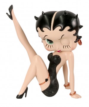 Betty Boop Leg Up (Black Glitter) ** 17cm