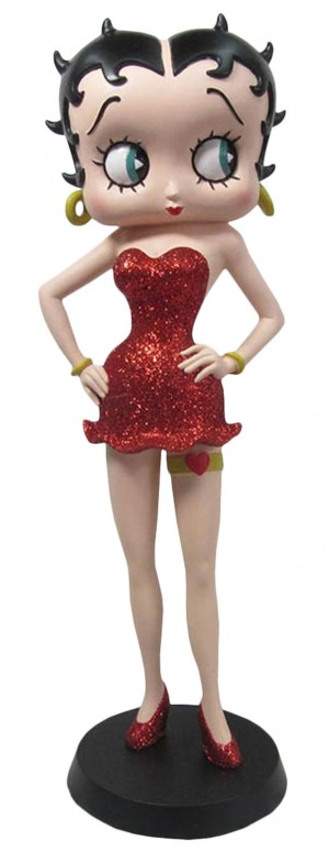 Betty Boop Garter (Red Glitter) 32cm