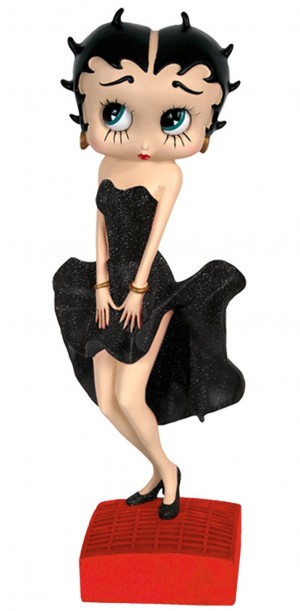 Betty Boop Posing 'Black Glitter Dress'** 29.5cm