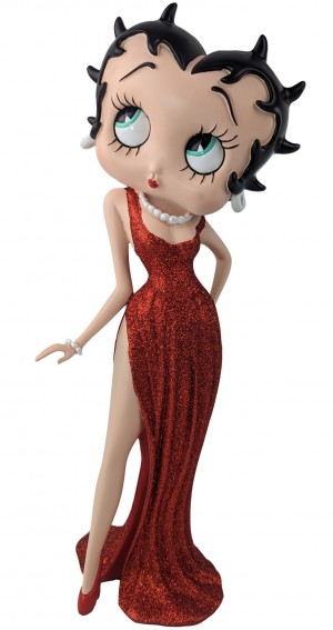 Betty Boop Evening Dress Red Glitter 36.5cm 
