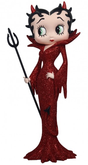Betty Boop Devil - Red Glitter Dress 30.5cm