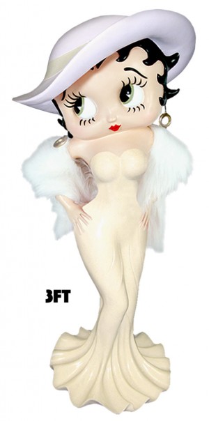 Betty Boop Madam 3ft (Cream Dress)