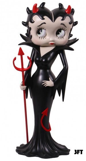 Betty Boop Devil 98cm - Black Dress With Red Tail