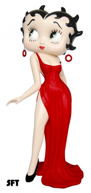 Betty Boop In Evening Dress - Red - 152cm
