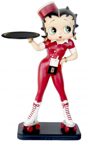 Betty Boop Rollerskate Waitress 3ft