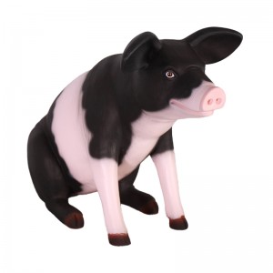 Small Sitting Pig 59cm - Saddleback