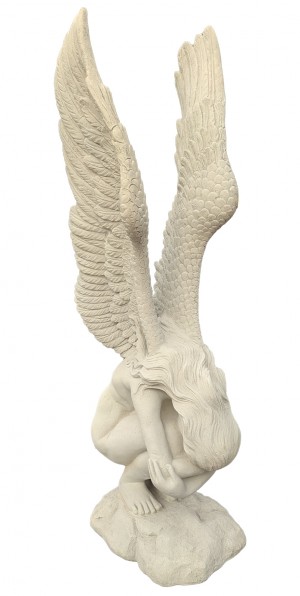 Remembrance & Redemption Angel - Roman Stone Finish - 120cm