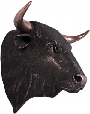 Bulls Head - Imperial Bronze Finish - 76cm
