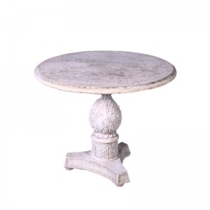 Acanthus Table - Roman Stone Finish 84cm Dia.