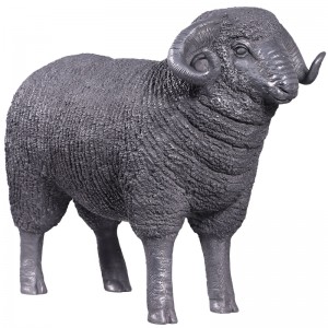 Merino Ram - Small - 55cm - Polished Aluminium Finish