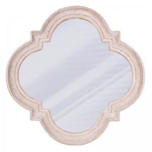 Quadrofoil Mirror - 86cm - Roman Stone Finish