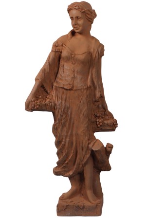 Goddess of Autumn (Woodgrain) 116cm - Rust Finish
