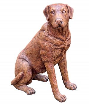 Sitting Labrador - Brown - 81cm