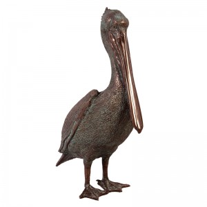 Standing Pelican - Garnish Bronze Finish - 86cm