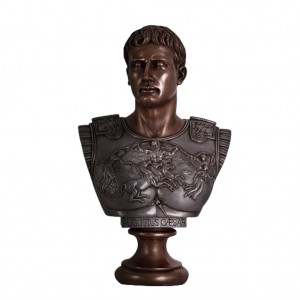 Augustus Caesar Bust - Bronze & Aluminimum Finish - 83cm
