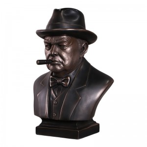 Winston Churchill Bust - Imperial Bronze Finish 60cm