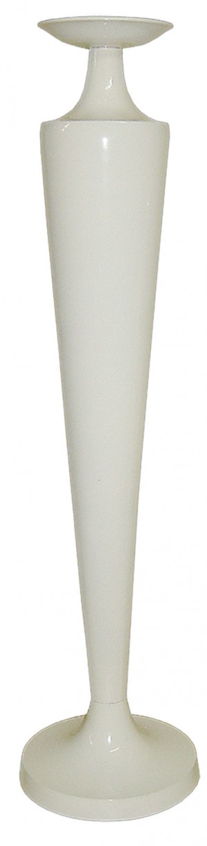 Aluminium Round Candle Stick - Cream (85cm)