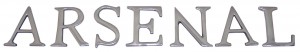 15cm Cast Aluminium Arsenal Letters 