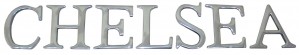 9cm Cast Aluminium Chelsea Letters 