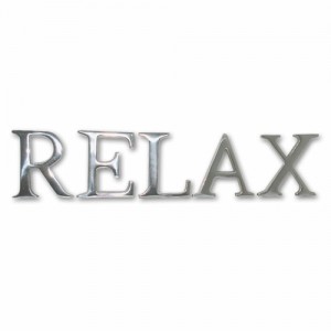 9cm Aluminium Relax Letters 