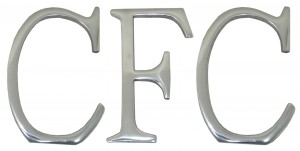 15cm Cast Aluminium CFC Letters 