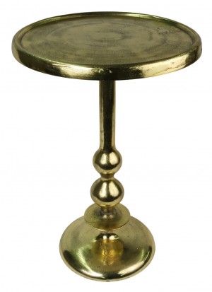 Cast Aluminium Table Round Top 60cm - Anodized Antique Brass Industrial Finish