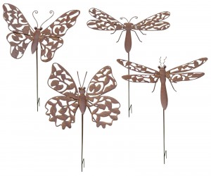 Rust Finish Dragonfly / Butterfly Stake 98.5cm - (Min 12)