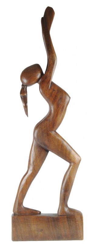 Wooden Lady Arms Up - 100cm