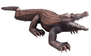 Hand Carved  Wooden Crocodile 150cm